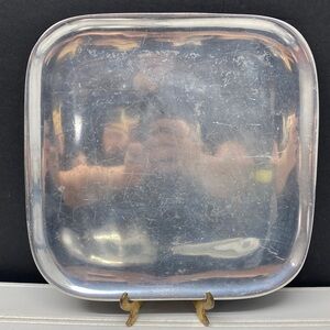 Nambe 555 Platter Aluminum Square Tray 11 Inch